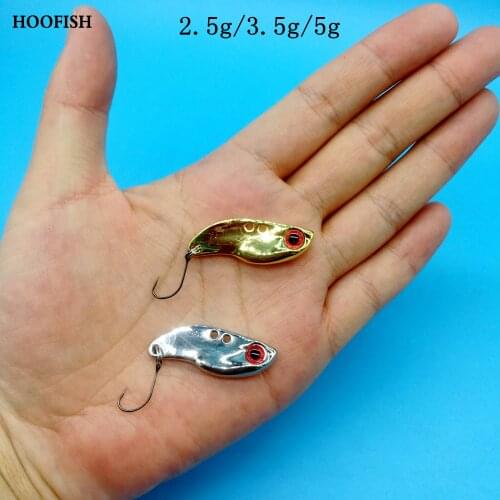HOOFISH 10PCS/lot Micro Small Metal VIB Lure 2.5g/3.5g/5g Mini fish jig metal lure With Single Hook Fishing Tackle