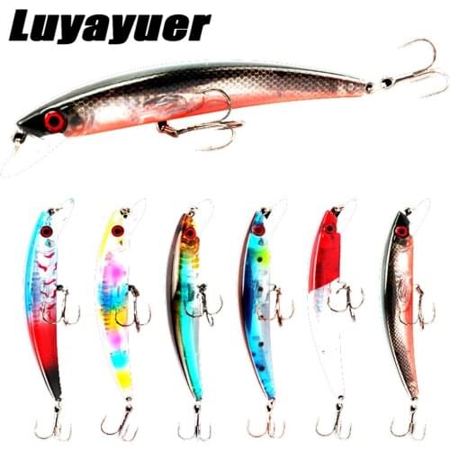 6Pcs Minnow Fishing Lure 14g 12cm 3D Eyes Perch Artificial Laser Crankbait Hard Lures Pike Carp Bait Swim Bait Fishing Pesca