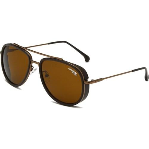 Vintage Retro Brown Punk Men Women Sunglasses Classic Fishing Driving Sun Glasses Eyewear gafas de sol hombre