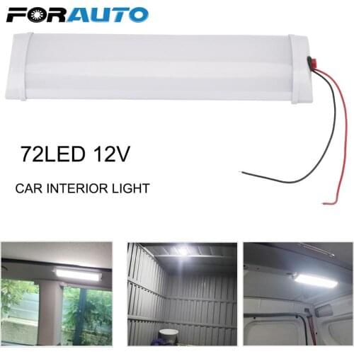 12V 10W Indoor Ceiling Lights For Lorry Truck Camper Ship Car Interior Led Light Bar White Light Tube With Switch Reading Lamp