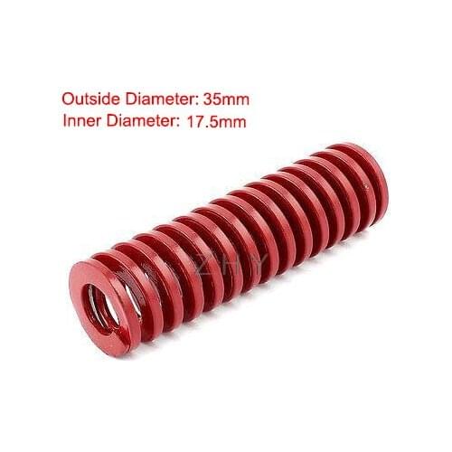 TM 35mm OD 17.5mm ID 35mm 40mm 45mm 50mm 55mm 60mm Length Red Middle Load 65Mn Metal Spiral Stamping Compression Mold Die Spring