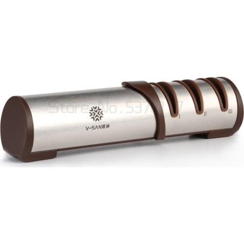 Kitchen knife Sharpener TV1702 Professional Sharpening System 3 stages Diamond Fast multifunction Honing tool For V-SAN