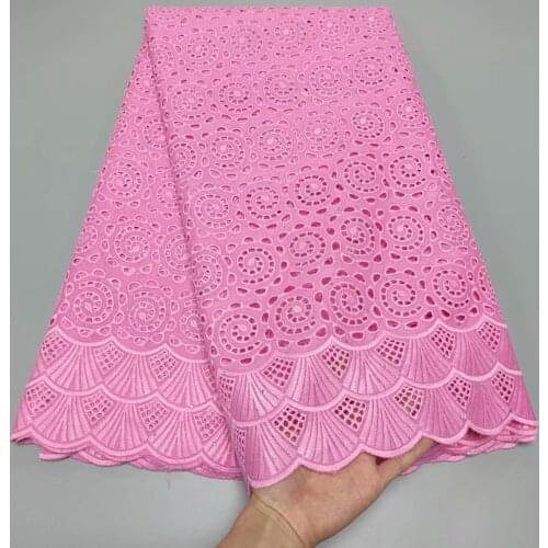 African Swiss Voile lace 100%Cotton Embroidered Dry Lace Fabric For Women Soft Swiss Voile Lace In Switzerland Dubai Fabric 5Y