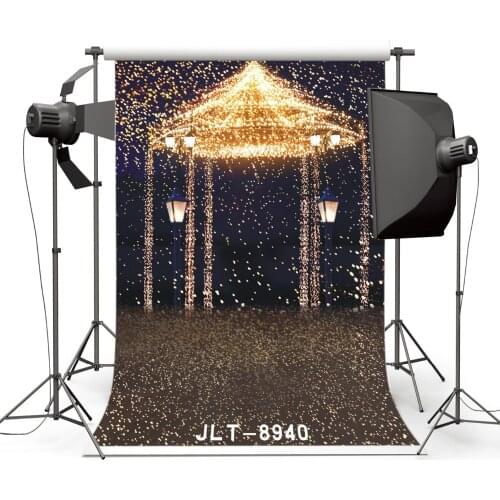 Fond Studio Photography Backdrops Prop Golden Pavilion Firework Vinyl Photo Backgrounds for Photo Studio for Wedding Children