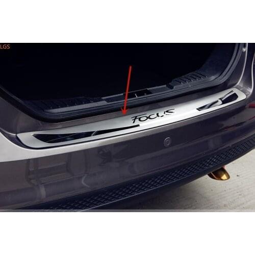 High-quality stainless steel Trunk threshold Shield Scratch protection car accessories For Ford focus 2012-2018