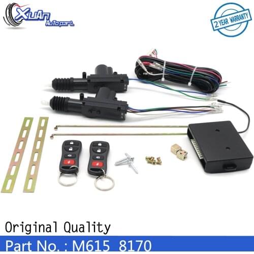 XUAN M615 8170 24V Universal Central Door Lock Locking System Auto Remote Control Vehicle Keyless Entry System For Truck 2 Doors