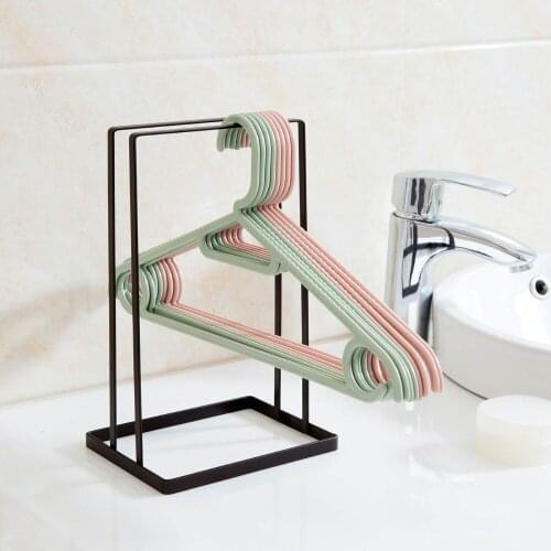 Iron Clothes Hanger Rack Holder Drying Racks Storage Shelf Stand Laundry Storage Rack Clothes Hangers Organizer Space Saver