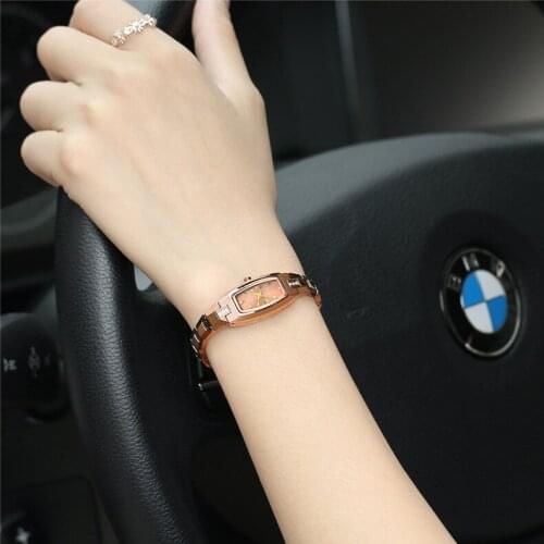 Ultra thin waterproof ladies quartz watches ladies tungsten steel watches lovers student bracelet watches