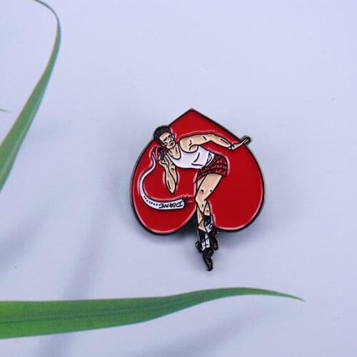 The men of Twin Peaks re-imagined as Sailor Jerry style enamel pin