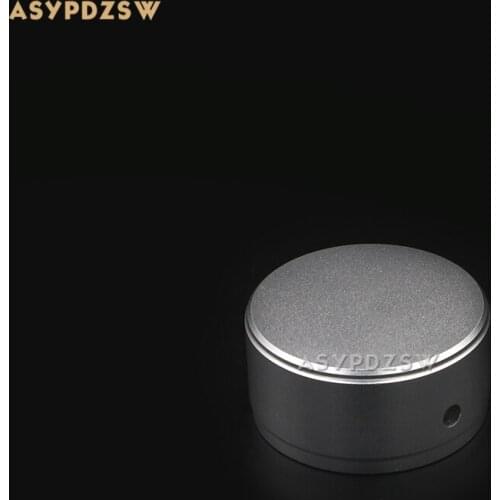 1 PCS Sandblasting silver 44*22 Aluminum Volume knob Power amplifier potentiometer knob