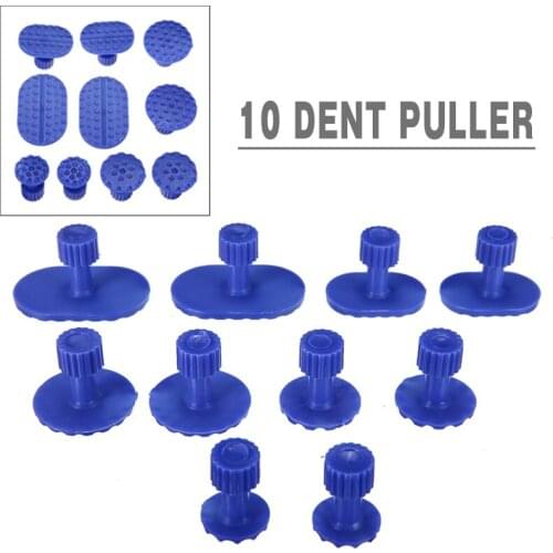 10pc Blue Car Auto Glue Puller Pulling Tabs Body Paintless Dent Ding Removal Repair Tool For Motorcycle Washing Machine Parts