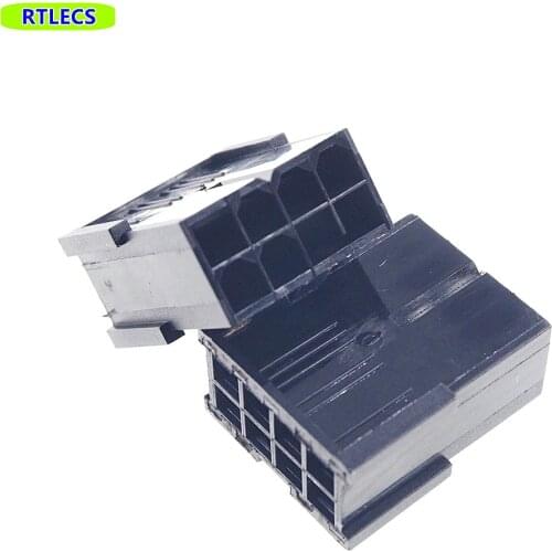 100pcs 5559 4.20mm 8 P 8 PIN Plug Housing Mini-Fit computer Video graphics card GPU PCI-E PCIe Power Connector Housing No ears