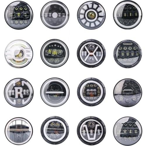 2pc 7 Inch Light Ring Car Motorcycle Led Headlight Bulb Angel Eyes Lights For Jeep LADA Ford Nissan Suzuki Toyota Land Rover SUV