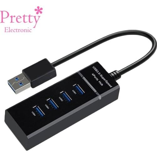 4 Port USB HUB 3.0 hub High Speed 5Gbps Computer Printer Accessories Multi USB Port One to Four Expansion Splitter Adapter
