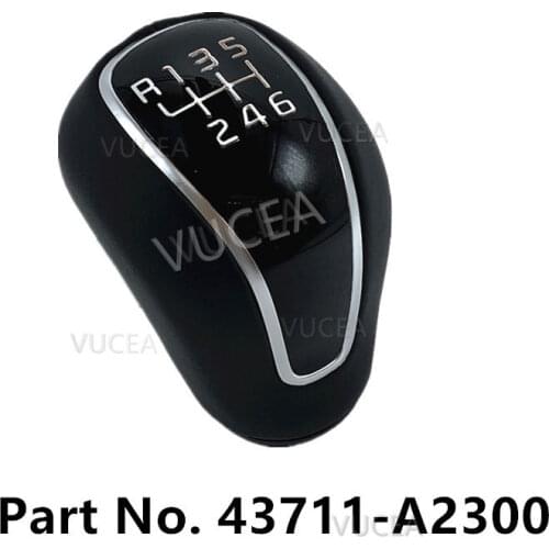 6 Speed Car Manual Gear Shift Knob Lever Shifter Knob For Kia K3 Sportage for Hyundai IX25 Creta 43711-A2300WK 43711-A2300D3B