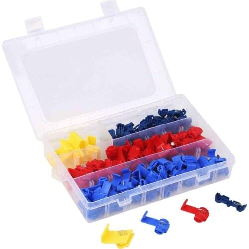 65/100pcs Scotch Lock Electric Wire Cable Connectors Quick Splice Terminals Crimp Non Destructive for Wire Car Boat Motorcycle