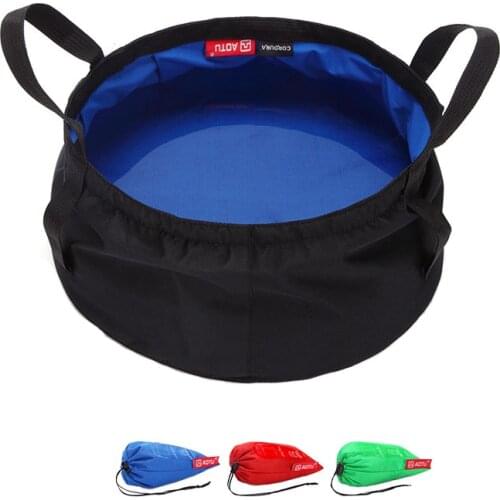 8.5L Ultra-Light Portable Outdoor Travel Foldable Camping Washbasin Portable Basin Bucket Bowl Sink Washing Bag Water Bucket