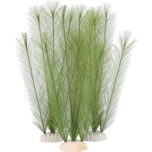 Aquarium Decorations Fish Tank Artificial Green Water Plants Made Of Silk Fabrics Plastic, Non-Toxic And Safe For All Fish And P