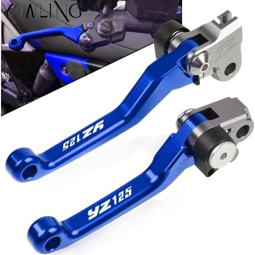 Motorbike CNC Aluminum Custom Folding Brake Clutch Lever For YAMAHA YZ125 2001 2002 2003 2004 2005 2006 2007 Dirt Bike Motocross