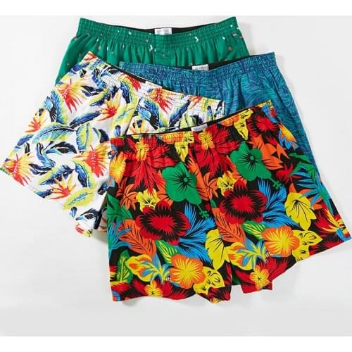 Men Boxers Shorts Underwear Men Home Underpants Printed Men Boxer Cuecas Cotton Soft Male Panties Homme Underwear Men