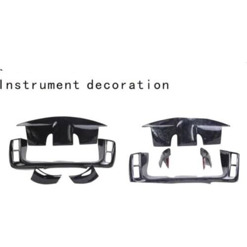 Black Wood Decoration Instrument Protective Frame Cover For Hiace 2005 06 07 08 09 10 11 12 13 CAA282