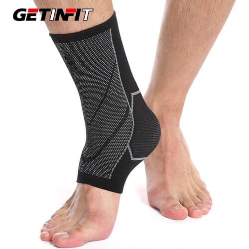 Getinfit 1PCS Sport Ankle Support Protector Compression Ankle Brace Cotton Comfort Anti Sprain Basketball Football Foot Safety