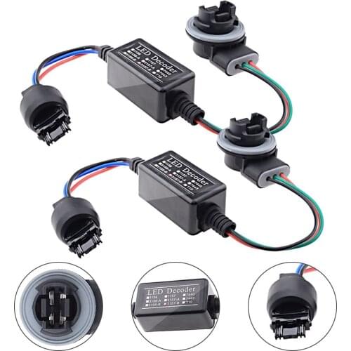 Hot Sale 2* 3157/ 4157 Bulb Load Resistance Canceller Decoder For LED Turn Signal Lamp Accessory Kit For Quick Delivery
