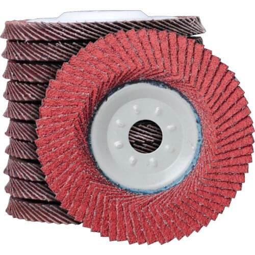 Flap Discs 100mm/10pcs Flap Sanding Disc Grit Grinding Wheel Sandpaper Polishing Pad Metal Cutting Rotary Saw Blade Accessories