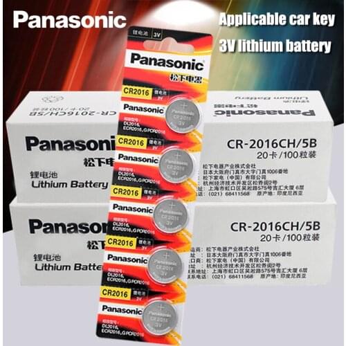 Panasonic Top Quality Li-ion Battery 200PCS/LOT 3V Li-ion cr2016 Button Battery Watch Coin Batteries cr 2016 DL2016 ECR2016 GPCR