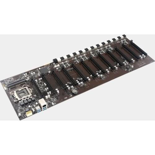 Mining Machine Motherboard 12 GPU Video Card ETH BTC Bitcoin B250 Standard Mining Case