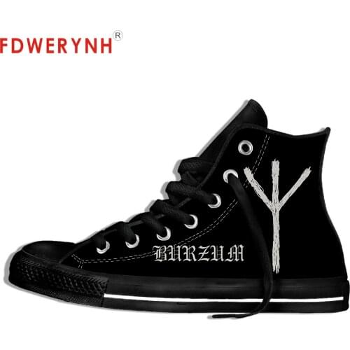 Mens Casual Shoes Canvas Shoes Burzum Band Rock Pop Band Metal Music Fashion Lightweight Breathable Shoes For Women Men