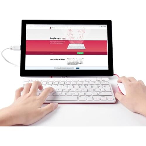 Waveshare Raspberry Pi 400 Kit With 13.3inch Touch Display Powerful Neat Mini Computer