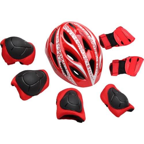 Age 3 to 8 Kids Helmet Pads Set Knee/Wrist/Elbow Pads for Scooter Skating
