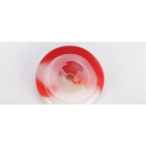 Natural White and red jade pendant hand carved jade pendants Peace buckle pendants necklace peace symbol fine jewelry