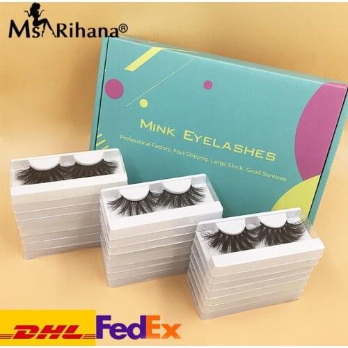 Wholesale Natural Thick 25MM 5D Mink Lash Boxes Packing Custom Logo Dramatic Wispy Fluffy Mink Eyelashes Vendor Fake Lashes Bulk