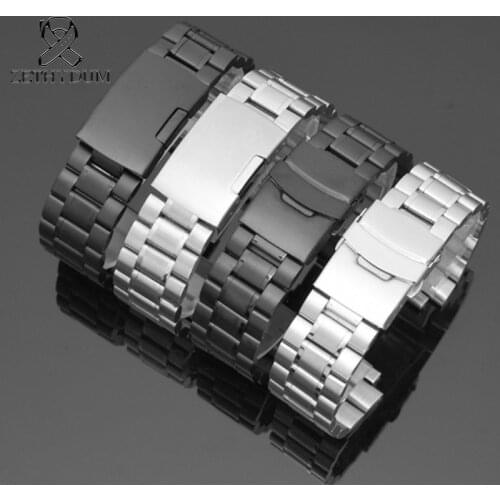Tide fine steel watch band t2n720 t2n721 t2n739 t49859 Double Fold Deployment Solid core steel strip High Quality Bracelet 16mm