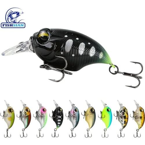 FISHSIAN Crankbai Fishing lure Crank 48mm 8g High Quality Floating Crank bait for Trout Japan Wobbler Diving 1.3m Bait Tackle