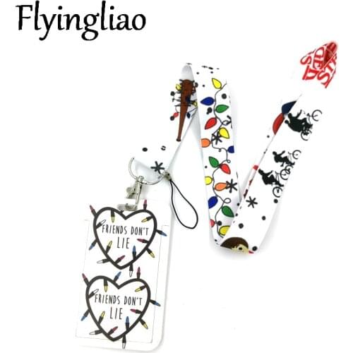 Stranger things Lanyard for Keys Phone Cool Neck Strap Lanyard for Camera Whistle ID Badge Cute webbings ribbons Gift Decoration