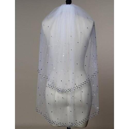 Bridal Veils Wedding Veil Two-tier Elbow Veils White Ivory