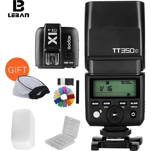 Godox TT350C TT350N TT350S TT350F TT350O TTL HSS 1/8000s Speedlight Flash with X1T Transmitter for Canon Nikon Sony Fuji Olympus