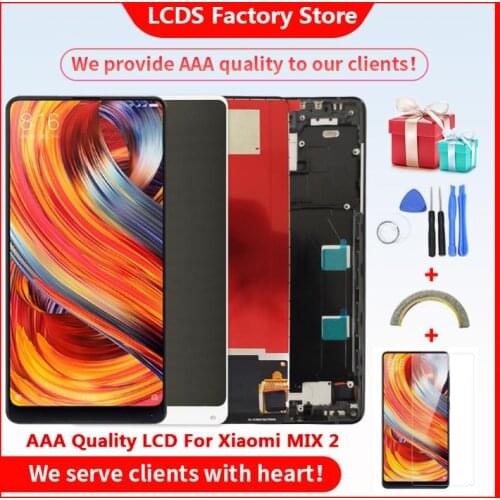AAA Quality LCD With Frame For Xiaomi MIX 2 LCD Display Screen For Xiaomi MIX 2 LCD With Frame Screen Display 10-Touch
