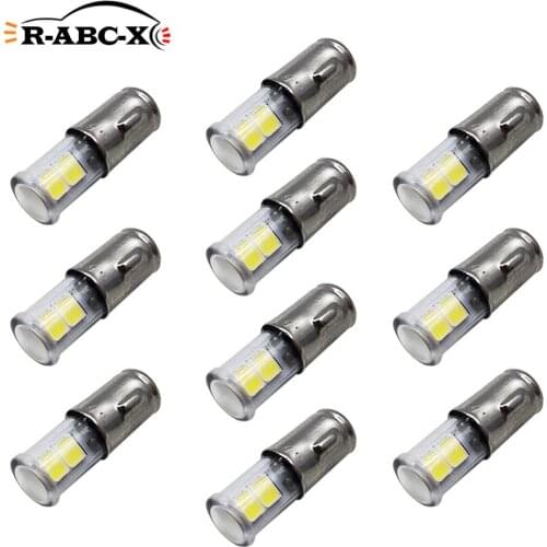 10 pcs ba7s t7 led bulb Reverse Turn Lamp Warning Lamp dashboard light Instrument light 6V white warm white