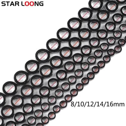 AAA Natural Stone Black Hematite Beads Round Circle shape beads For Jewelry Making DIY Bracelet Necklace Ring 8/10/12/14/16mm