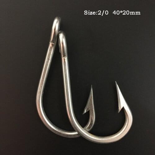 CN03 2/0 50 pieces J Type Fishing Hook Big Game Fishing Hook Mustad Fish Hook Free Shipping