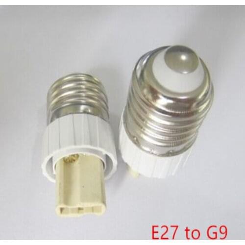 Hot shipping E27 to G9 E14 to G9 G9 lamp holder Ceramic lamp holder G9 aging lamp holder flame retardant PC + ceramic core