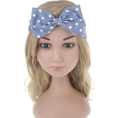 Baby Girl Kids Cute Supreme Bow Headband Bebe Infant Dot Headbands Girls Hair Band Kids Accessories Headwear Photography Props