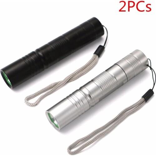 2PCs/lot Mini Q5 LED Pocket Flashlight 2000lm 5 Modes High Quality Lantern Portable LED Flashlight 18650 Tactical Lantern Torch