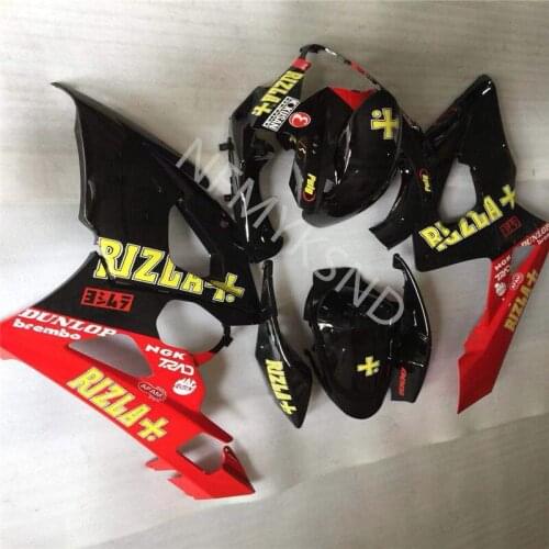 Hot sales Injection mold fairings kit for Suzuki GSXR1000 05 06 GSXR 1000 2005 2006 black red fairing body fairing