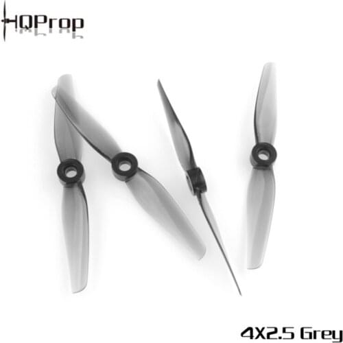 HQPROP 4X2.5 Grey 4inch 2-Blade PC Propeller for RC FPV Racing 4inch Toothpick LR4 Micro Long Range Drones Replacement Parts
