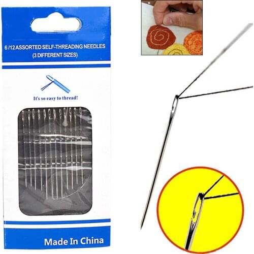 12pcs Steel Needle Sewing Knitting Needles For Embroidery Cross Hand Stitch Sewing Needles Without Thread A Needle Practical
